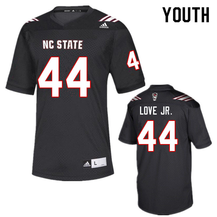 Youth #44 Mario Love Jr. NC State Wolfpack College Football Jerseys Sale-Black - Click Image to Close